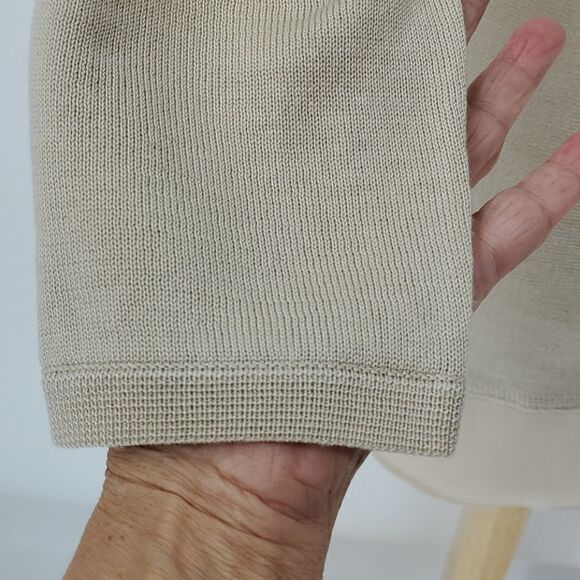 Van Heusen knit tunic,  Beige, medium. - Picture 4 of 9